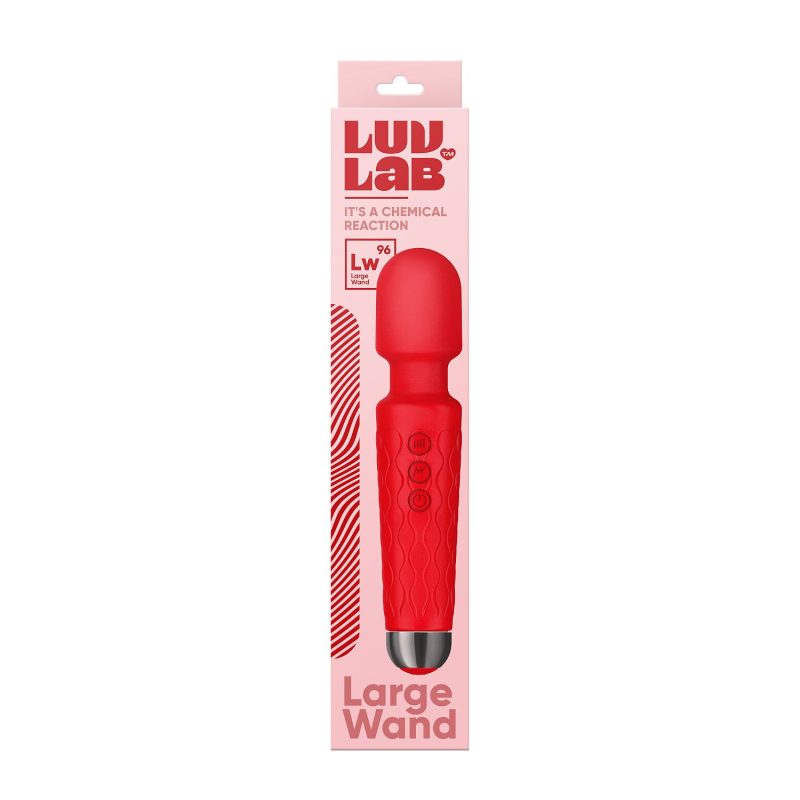 Luv Lab Large Wand Coral Red