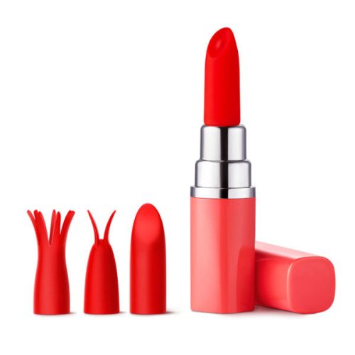 Luv Lab Lipstick Vibrator With Replaceable Silicone Attachments Coral 600x600 650eb89d 8d5f 4a96 b1bf 52e864d18129