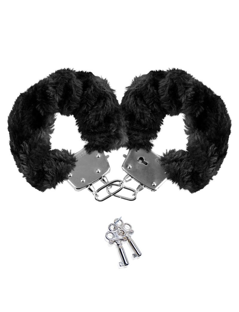 PD2029 23blackbondageteaserkitfurrycuffs